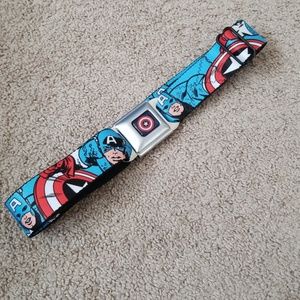 Marvel buckle-down seat belt captain America belt
